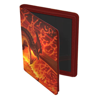 Ultimate Guard Zipfolio 360 Xenoskin mit Magmatic Hellkite-Design, Sammelkartenordner mit Reißverschluss.