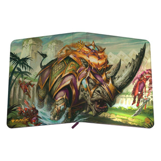 Ultimate Guard Zipfolio 360 Xenoskin mit Magic: The Gathering "Tarkir: Dragonstorm" Skirmish Rhino Design.