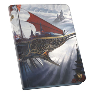 Ultimate Guard Zipfolio 360 Xenoskin mit "Tarkir: Dragonstorm" Design, zeigt ein mystisches Kloster.