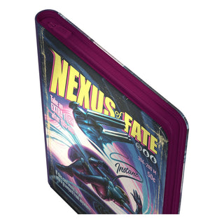Ultimate Guard Zipfolio 360 Xenoskin mit "Nexus of Fate" Artwork, Magic: The Gathering, lila Reißverschluss.