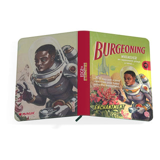 Ultimate Guard Zipfolio 360 Xenoskin mit "Edge of Eternities" Artwork aus Magic: The Gathering, Titel "Burgeoning".