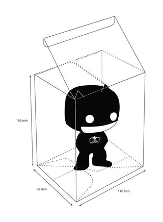 Schutzhülle für Funko POP!™ Figuren, 162x118x92mm, aus klarem PET, im Thekendisplay, von Ultimate Guard.