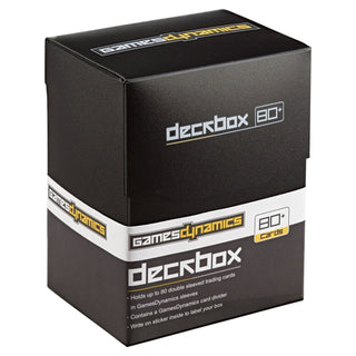GamesDynamics Deckbox 80+ Schwarz - GD010003 - 4260586920031 - GamesDynamics