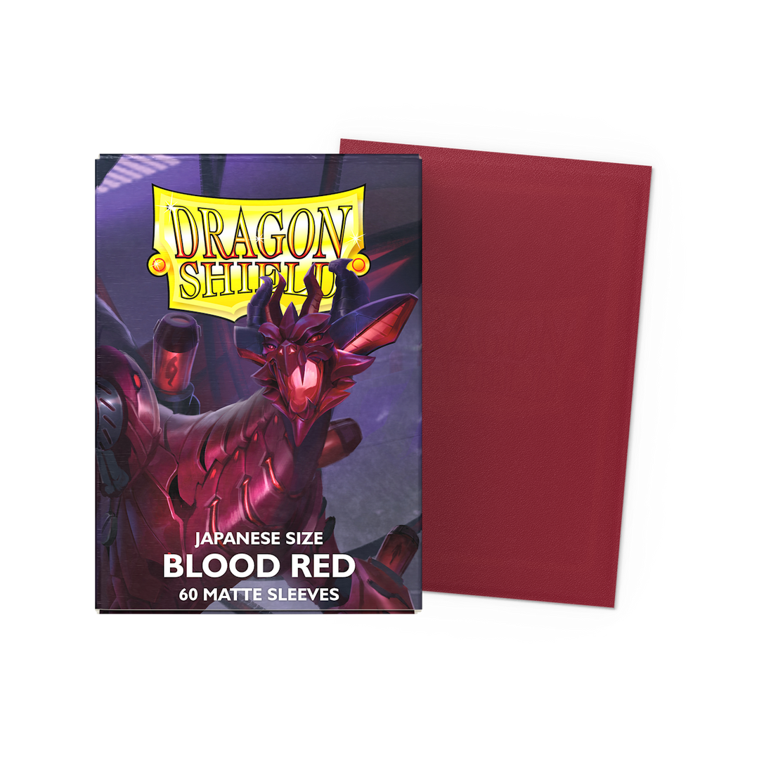 Dragon Shield Sleeves - Matte - Japanese - Blood Red – GamesDynamics