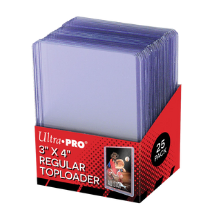 Ultra Pro Toploader - 3" x 4" Clear Regular Toploaders (25ct) for Standard Size Cards