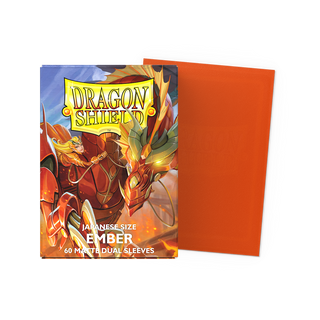 Dragon Shield Sleeves - Matte Dual - Japanese - Ember