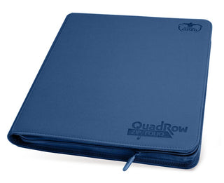 Blaues Ultimate Guard Zipfolio 480, 24-Pocket XenoSkin, Kartenmappe mit Reißverschluss.