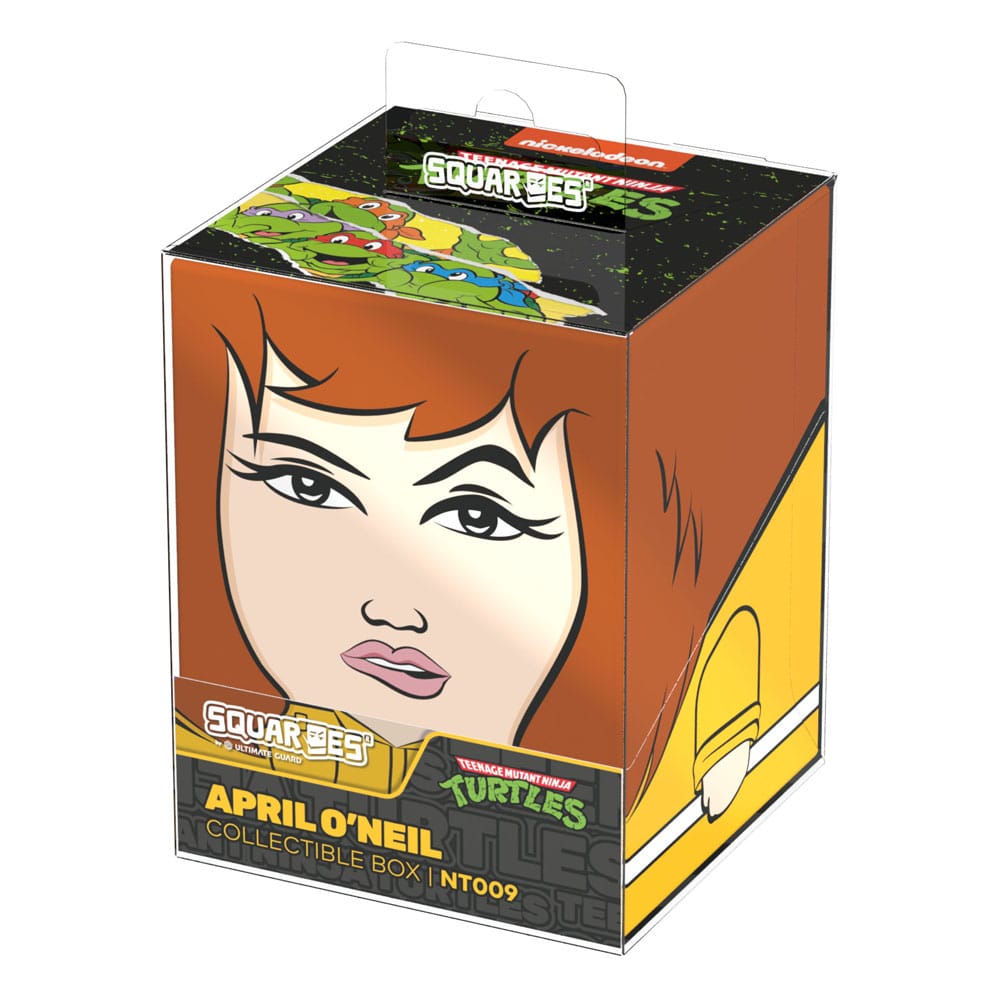 Squaroes April O'Neil Box, Teenage Mutant Ninja Turtles™ design, holds 100 cards, by Ultimate Guard.