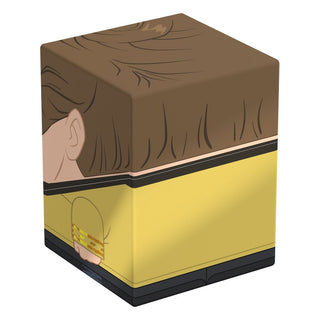 Squaroes Captain Kirk Box, gelb-schwarz, Star Trek Design, für TCG-Decks und Sammlerstücke.