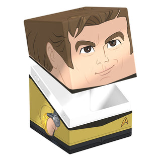 Squaroes Captain Kirk Box, Star Trek Design, gelb-schwarz, Deck-Aufbewahrung, Ultimate Guard.
