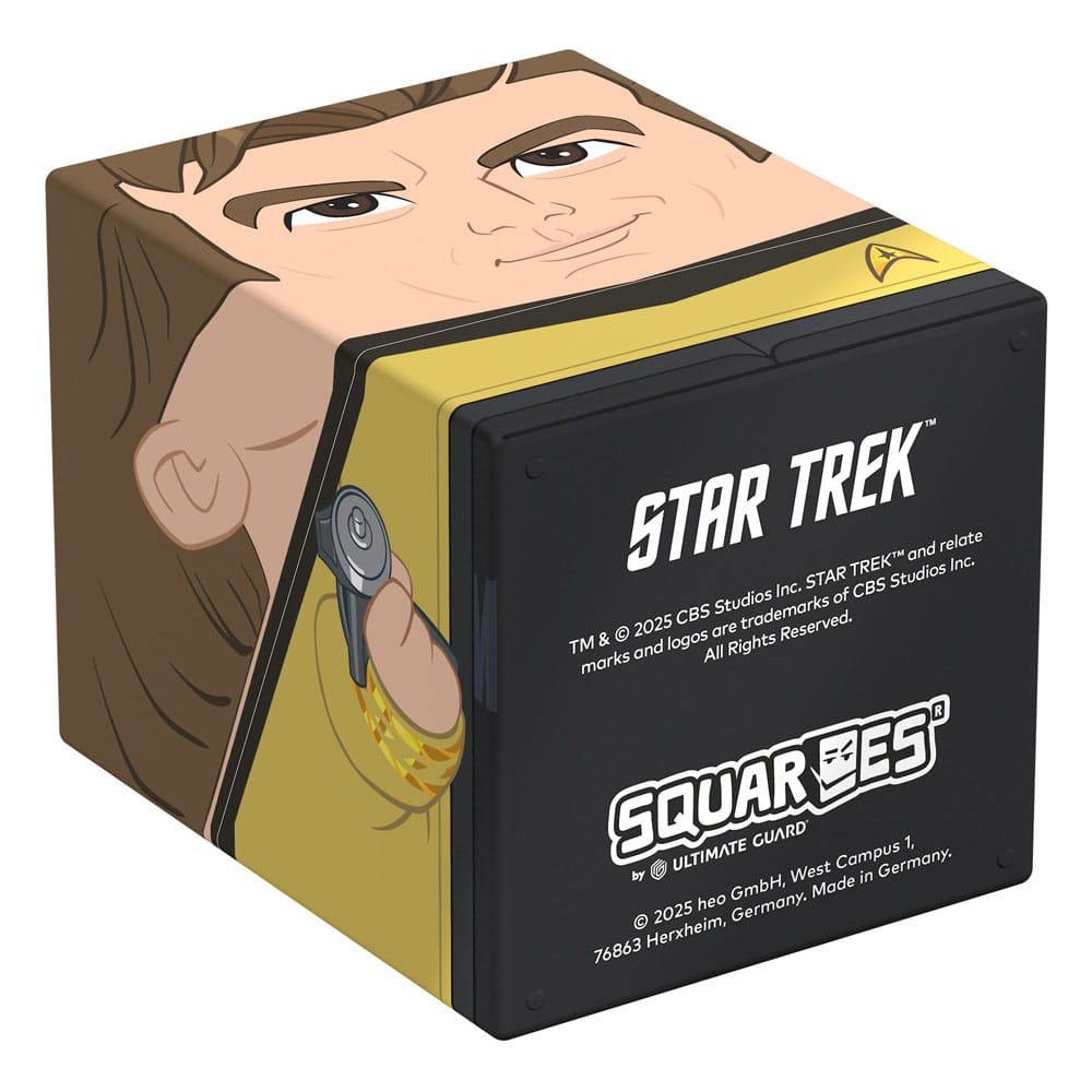 Star Trek Squaroe Box mit Captain Kirk-Design, von Ultimate Guard, zur Aufbewahrung von TCG-Decks und Sammlerstücken.