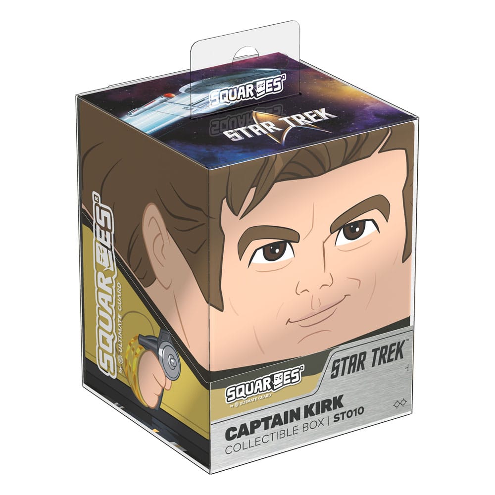 Squaroes Captain Kirk Sammelbox, Star Trek Design, für TCG-Decks, von Ultimate Guard.