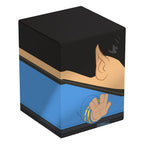 Squaroes Spock Deck-Box, Star Trek Design, blau-schwarz, von Ultimate Guard, für TCG-Decks und Sammlerstücke.