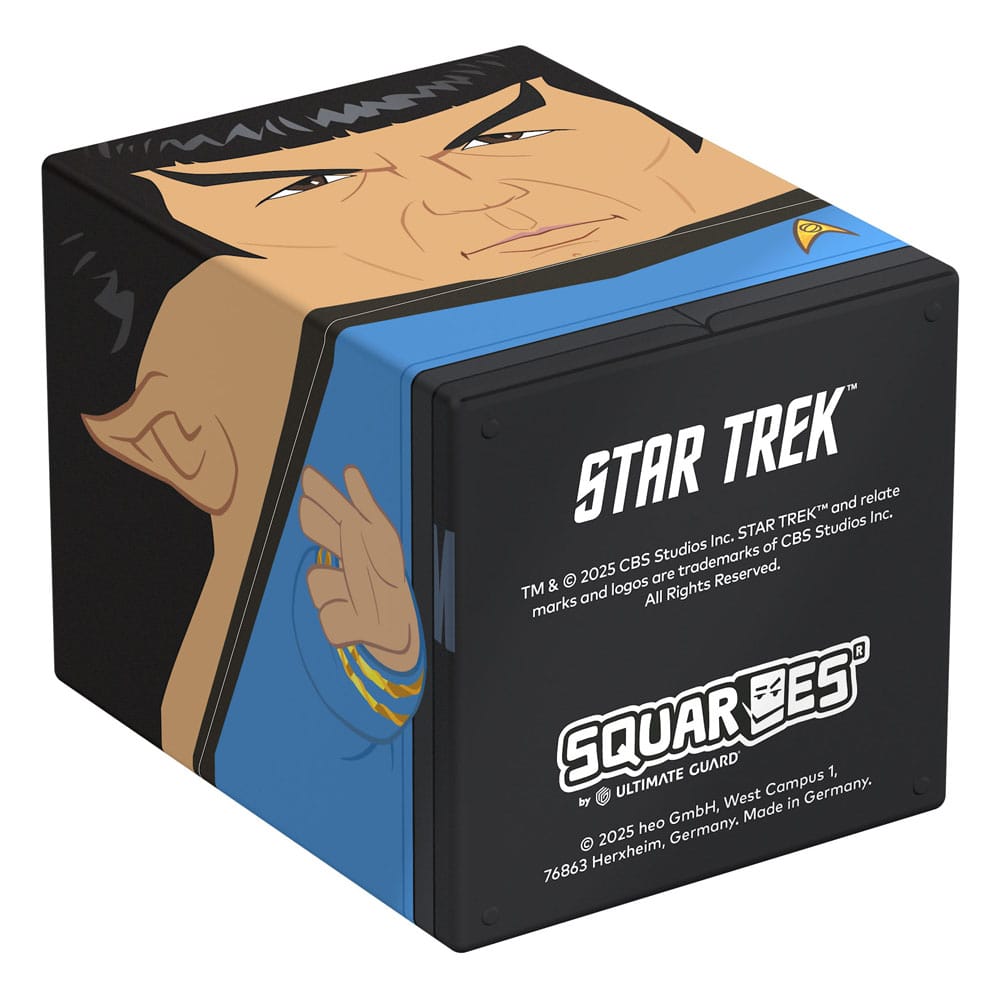 Squaroes Star Trek Box mit Spock-Design, ideal für TCG-Decks und Sammlerstücke, von Ultimate Guard.