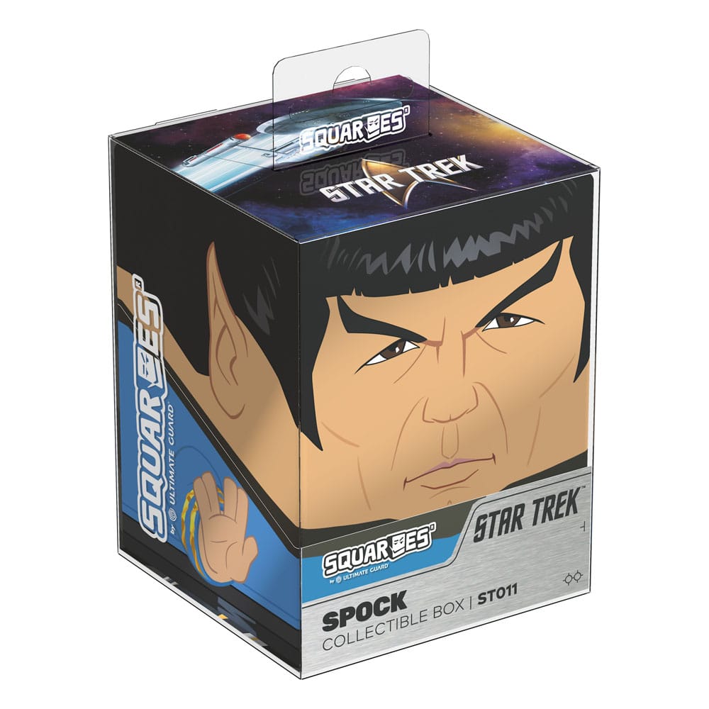Squaroes Spock Box von Ultimate Guard, Star Trek-Design, zur Aufbewahrung von TCG-Decks und Sammlerstücken.
