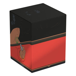 Deck-Box mit Uhura-Design aus Star Trek: The Original Series, rot-schwarz, für TCG-Decks und Sammlerstücke.