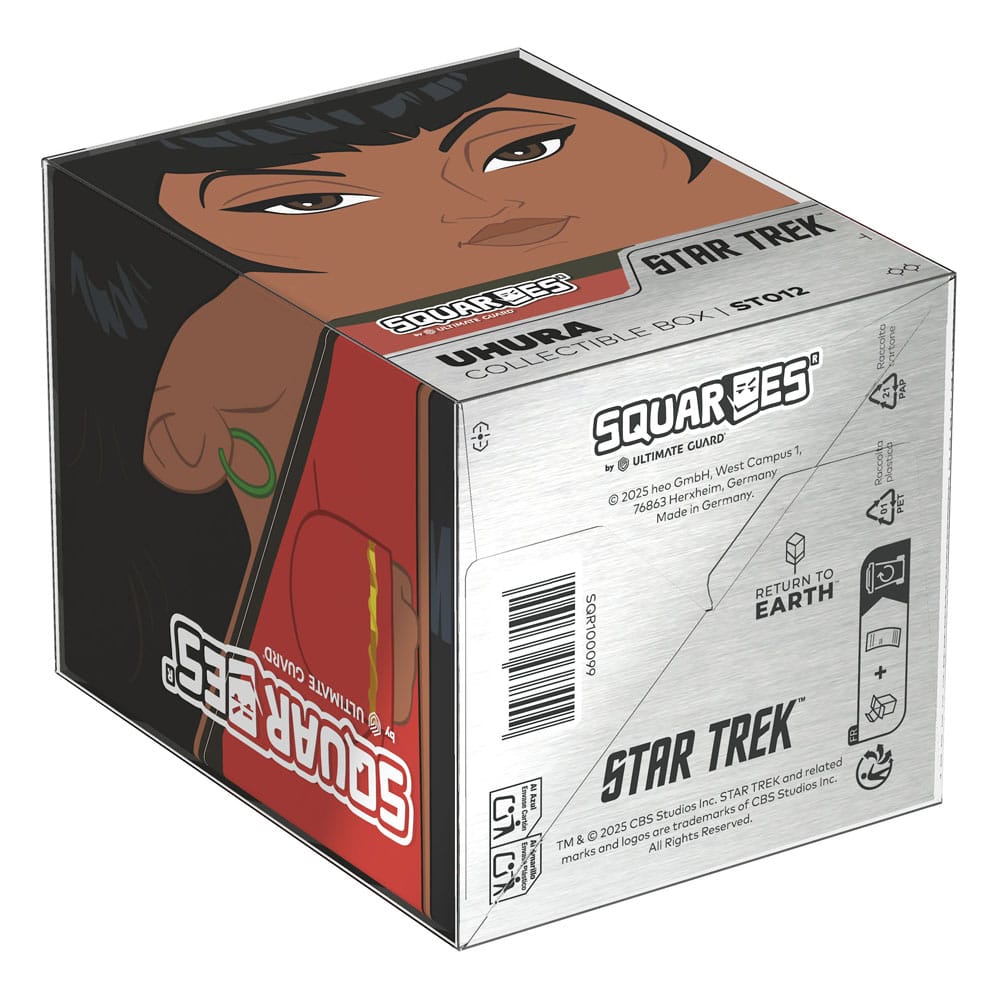 Squaroes Uhura Star Trek Deck-Box von Ultimate Guard, Sammelbox für TCG-Decks und Zubehör, Design von Uhura.