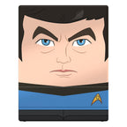 Squaroes Star Trek Dr. McCoy Deck-Box, blaue Uniform, stilisiertes Gesicht, Ultimate Guard.