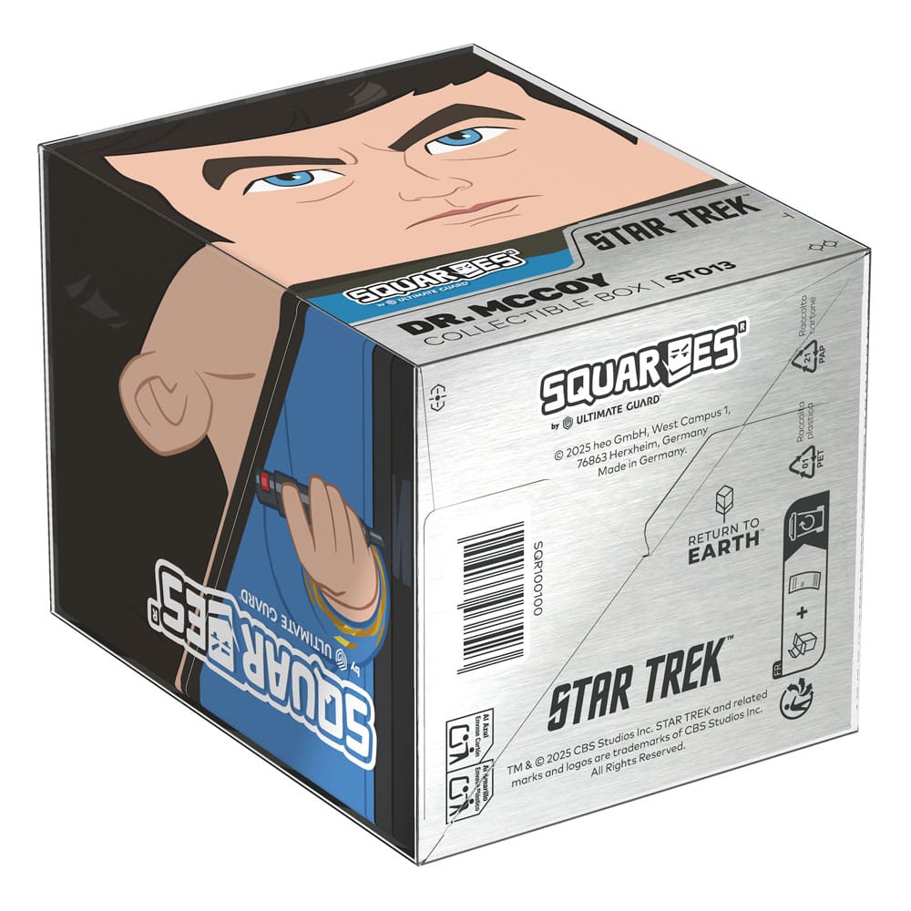 Squaroes Dr. McCoy Sammelbox, Star Trek Design, für TCG-Decks und Zubehör, von Ultimate Guard.
