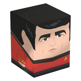 Squaroe Star Trek Scotty Deck-Box, rot-schwarz, für TCG-Decks und Sammlerstücke, Ultimate Guard.