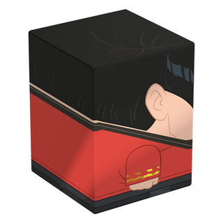 Deck-Box mit Scotty-Design aus Star Trek: The Original Series, rot-schwarz, für TCG-Decks und Sammlerstücke.