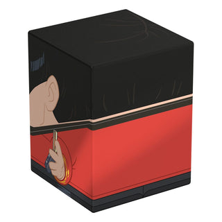 Squaroe Star Trek Box mit Scotty-Design, rot-schwarz, für TCG-Decks und Sammlerstücke.