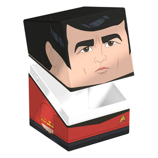 Squaroe-Box im Scotty-Design aus Star Trek zur Aufbewahrung von TCG-Decks und Sammlerstücken.