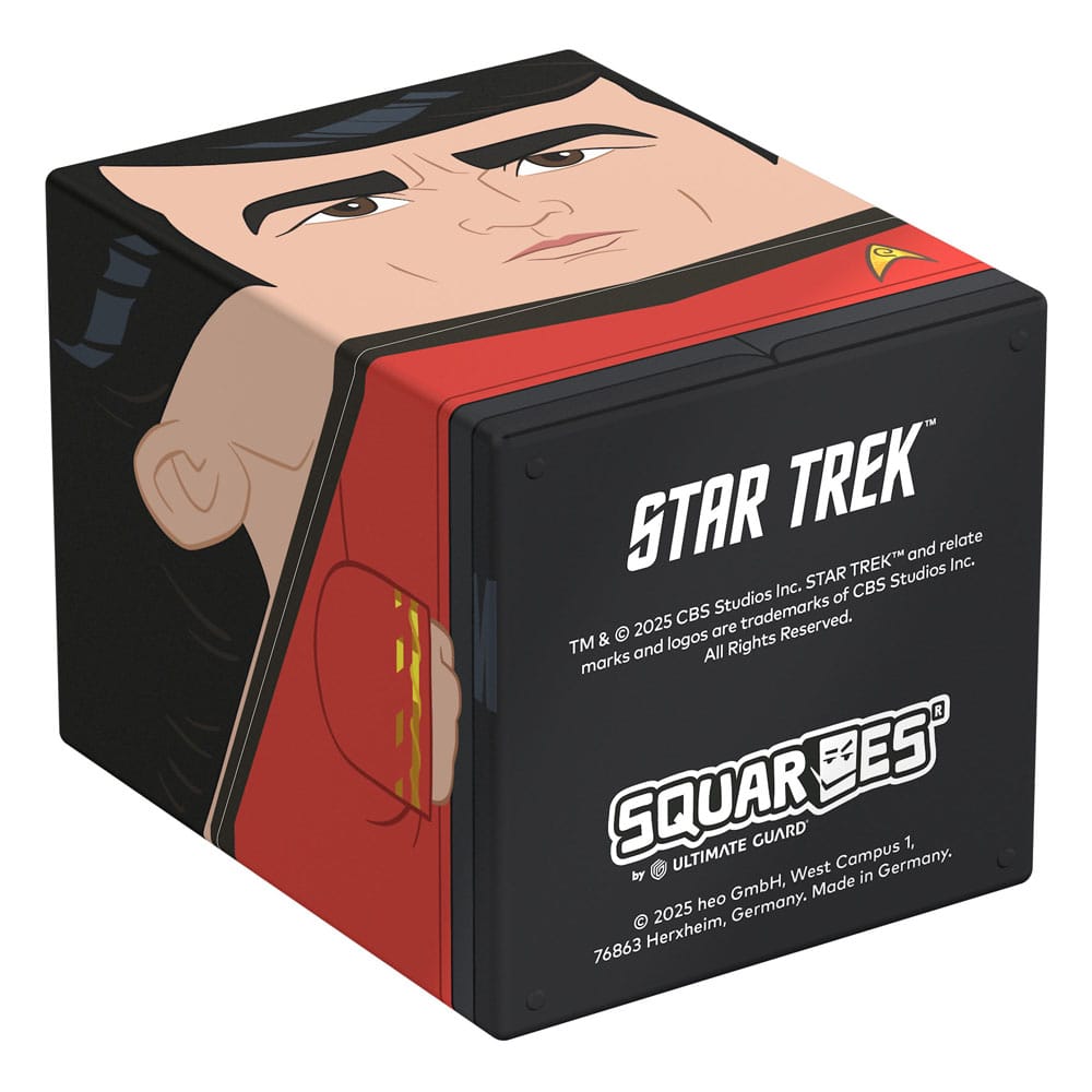 Star Trek Squaroe Box mit Scotty-Design von Ultimate Guard, zur Aufbewahrung von TCG-Decks und Sammlerstücken.
