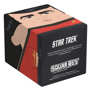 Star Trek Squaroe Box mit Scotty-Design von Ultimate Guard, zur Aufbewahrung von TCG-Decks und Sammlerstücken.