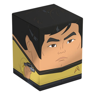 Squaroes Sulu Deck-Box, Star Trek Design, gelb-schwarz, für TCG-Decks und Sammlerstücke, Ultimate Guard.