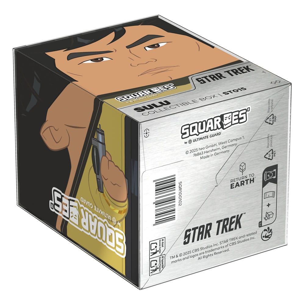 Squaroes Sulu Box von Ultimate Guard, Star Trek Edition, zur Aufbewahrung von TCG-Decks und Sammlerstücken.