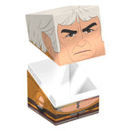 Khan Squaroe Deck-Box von Ultimate Guard, Star Trek Design, geöffnet, für TCG-Decks und Sammlerstücke.