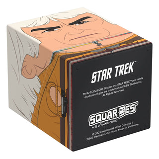Star Trek Khan Squaroe Box von Ultimate Guard, Deck-Aufbewahrung mit Khan-Motiv, ideal für TCG-Zubehör.