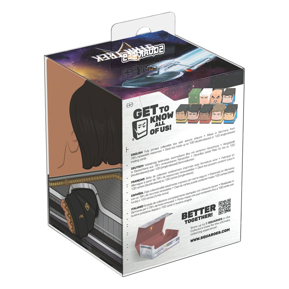 Squaroes Klingon Box von Ultimate Guard, Star Trek Design, für TCG-Decks und Sammlerstücke.