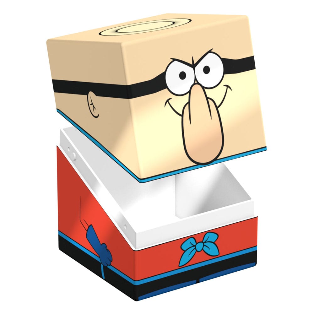 Barnacle Boy Squaroe Deck-Box von Ultimate Guard, geöffnet, SpongeBob-Design, zur Aufbewahrung von TCG-Decks.