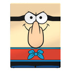 Squaroes Barnacle Boy Deck-Box, SpongeBob Edition, von Ultimate Guard, mit Cartoon-Gesicht und rotem Band.