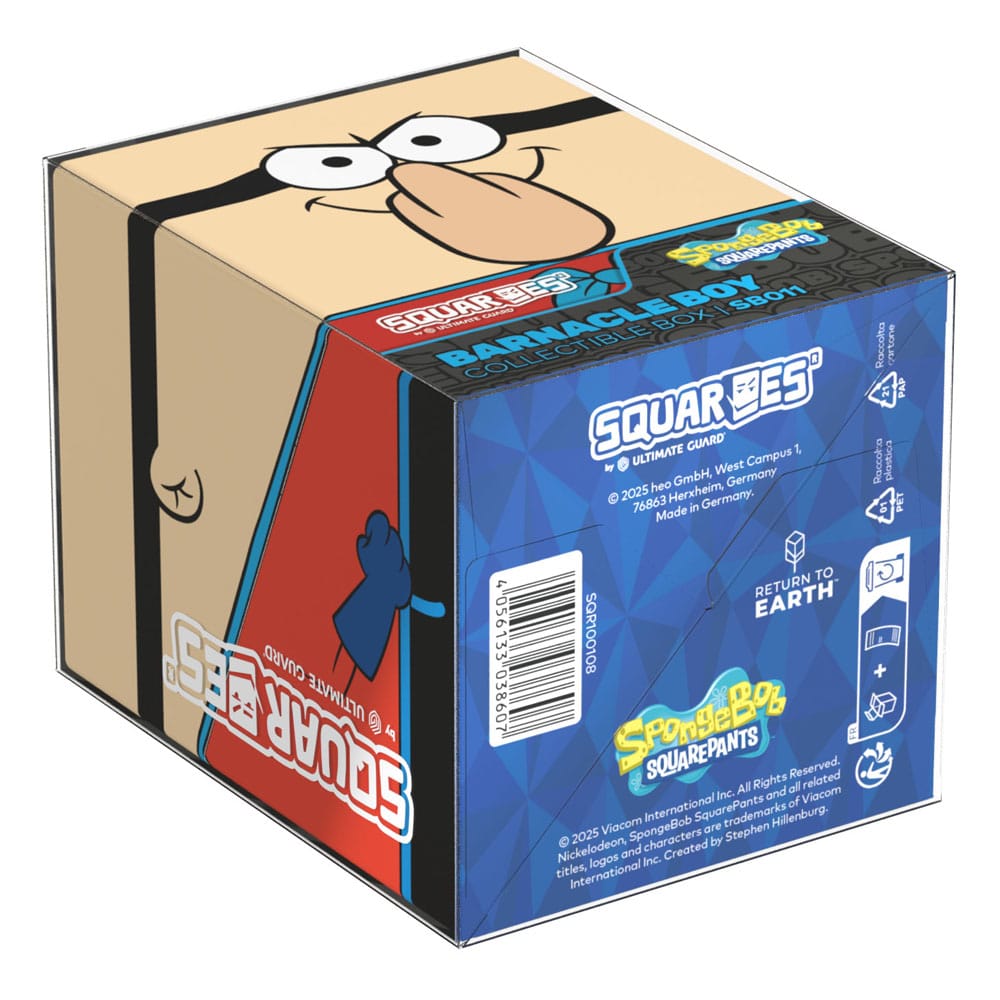Squaroes SpongeBob Barnacle Boy Box von Ultimate Guard, Sammelbox für TCG-Decks, mit Barnacle Boy-Design.