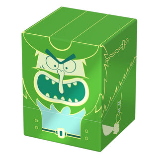 Grüne Squaroe Box mit Flying Dutchman Design aus SpongeBob SquarePants™-Edition, ideal für TCG-Decks und Sammlerstücke.