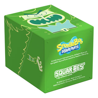 Grüne Squaroe-Box mit Flying Dutchman-Motiv aus SpongeBob SquarePants™, von Ultimate Guard, für TCG-Decks.