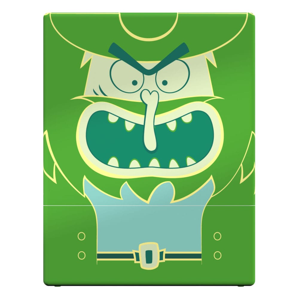 Grüne Squaroe-Box mit Flying Dutchman-Motiv aus SpongeBob SquarePants™, ideal für TCG-Decks und Sammlerstücke.