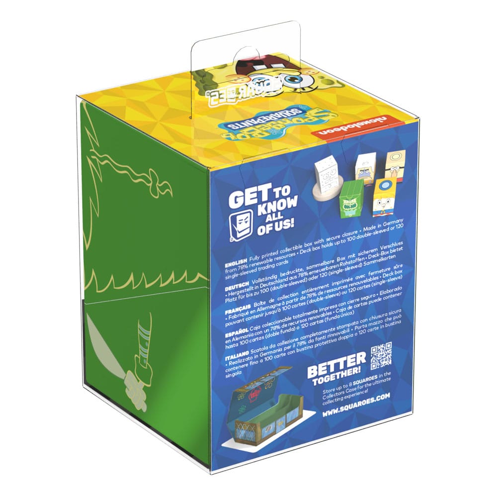 Squaroe SpongeBob Box, Flying Dutchman-Design, für TCG-Decks, grün-gelbe Verpackung, Ultimate Guard, Sammelbox.