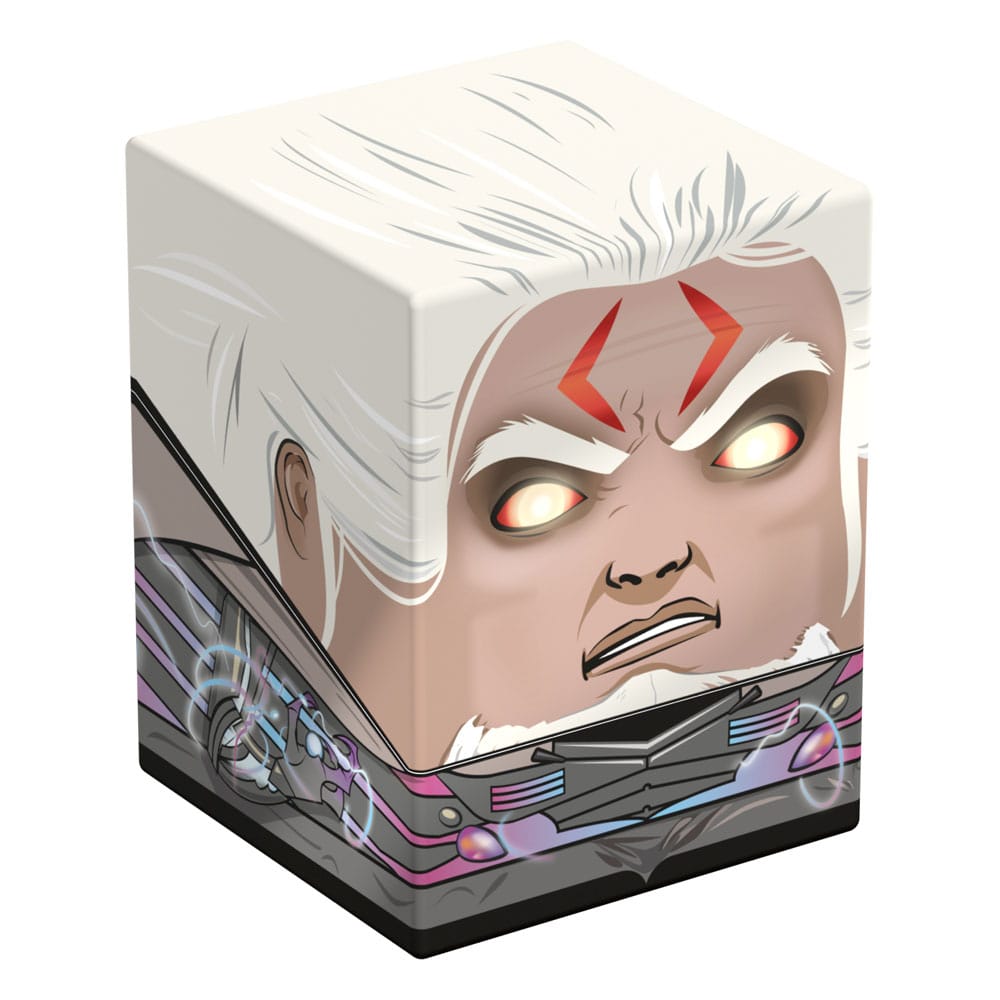 Magic: The Gathering Tezzeret Deck-Box von Ultimate Guard, quadratisch, mit Tezzeret-Design.