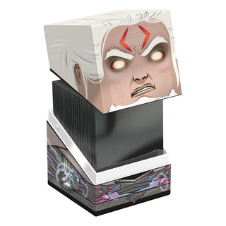 Ultimate Guard Squaroes MTG005 Tezzeret Deck-Box, Magic: The Gathering Design, geöffnete Box mit Karten.