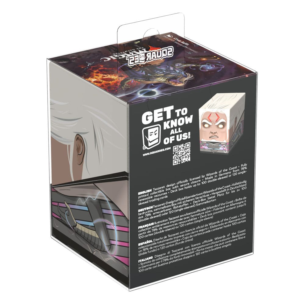Magic: The Gathering Tezzeret Deck-Box von Ultimate Guard, Squaroes Edition, in Verpackung.