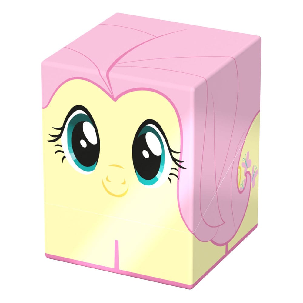 Squaroes Fluttershy Deck-Box von Ultimate Guard, My Little Pony Design, gelb-pink, zur Aufbewahrung von TCG-Zubehör.