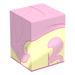 Fluttershy Squaroe Box von Ultimate Guard, pink-gelb, My Little Pony Design, für TCG-Decks und Sammlerstücke.