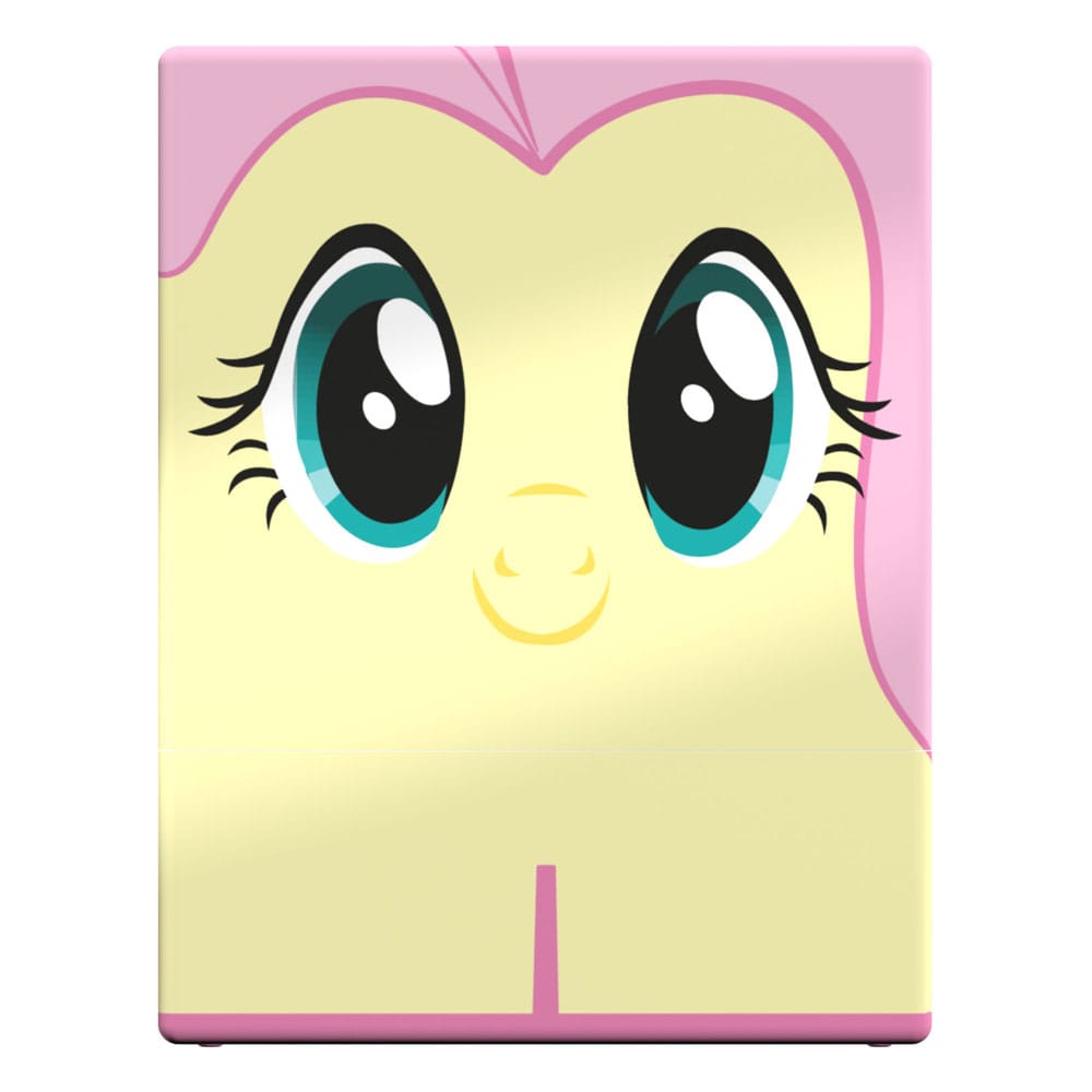 Squaroes Squaroe Fluttershy Deck-Box, My Little Pony Design, gelb-rosa, für TCG-Zubehör und Sammlerstücke.