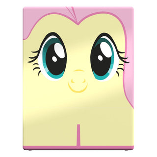 Squaroes Squaroe Fluttershy Deck-Box, My Little Pony Design, gelb-rosa, für TCG-Zubehör und Sammlerstücke.