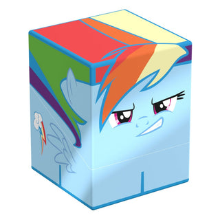Squaroes Deck-Box mit Rainbow Dash Design aus My Little Pony "Friendship is Magic", ideal für TCG-Sammlungen.