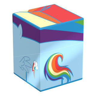 Bunte Deck-Box mit Rainbow Dash Design aus My Little Pony "Friendship is Magic", ideal für TCG-Decks und Sammlerstücke.
